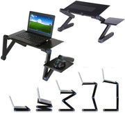 Portable Foldable Laptop Stand Desk Table Tray Adjustable Sofa Bed Mouse Pad