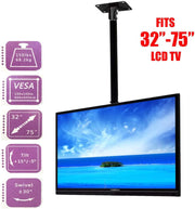Ceiling Roof TV Mount Adjustable Wall Bracket Tilt 32"-75" LCD LED Plasma