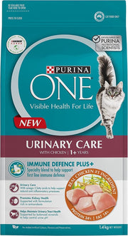 "Ultimate Urinary Tract Care: PURINA ONE Adult Chicken Dry Cat Food - 1.4kg Bag with Free Shipping!"