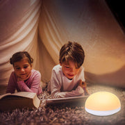 "Smart Touch Bedside Lamp: Rechargeable LED Night Light for Breastfeeding & Baby Nursery, Gentle Eye-Friendly Glow, Portable & Wireless with 2 Colors"