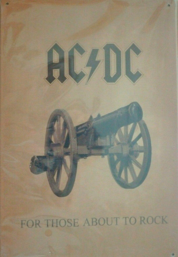 ACDC new tin metal sign MAN CAVE