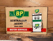 BP AUSTRALIAN AGENT 1919 60x40 CM Sign | Screen Printed By AUSTRALIAN COMPANY
