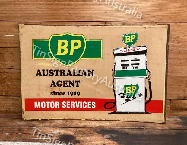 BP AUSTRALIAN AGENT 1919 60x40 CM Sign | Screen Printed By AUSTRALIAN COMPANY