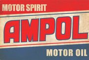 Ampol motor spirit motor oil brand new. tin metal sign MAN CAVE