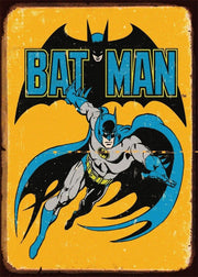 BATMAN COLLECTIBLE SUPERHERO Rustic Look Vintage Tin Metal Sign Man