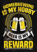 BEER IS MY REWARD Funny Tin Metal Sign Man Cave, Shed-Garage & Bar Sign