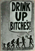BEER DRINK UP Tin Metal Sign Rustic VINTAGE RETRO Look ..MAN CAVE PUB GARAGE - Tin Sign Factory Australia