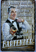 BEER Garage Rustic Look Vintage Tin Signs Man Cave, Shed and Bar SIGN - Tin Sign Factory Australia
