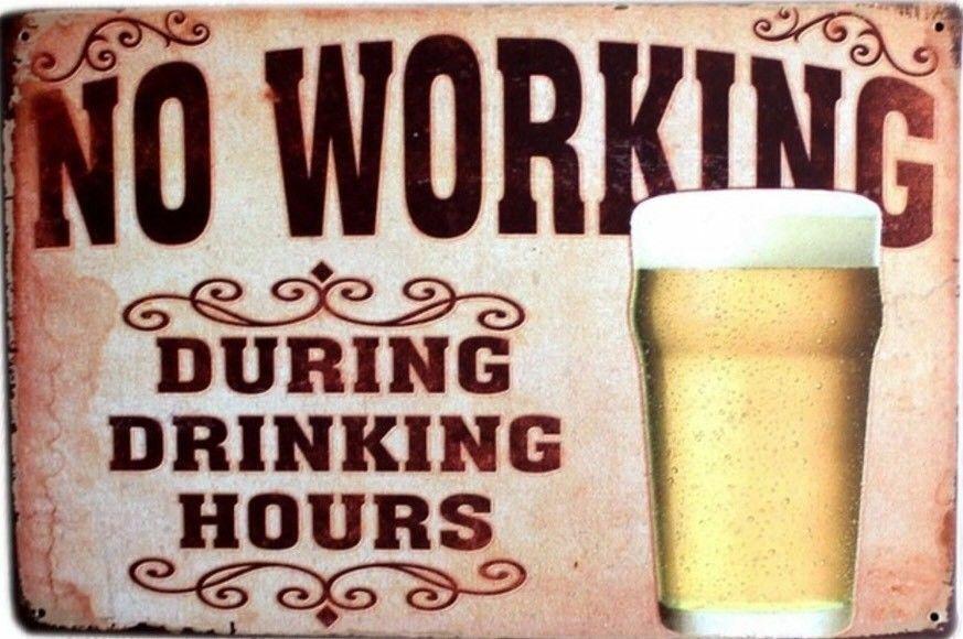 BEER Rustic Look Vintage Metal Tin Sign MAN CAVE Shed Garage and Bar Sign - Tin Sign Factory Australia