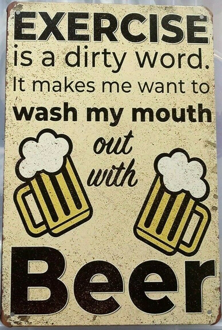 BEER Rustic Look Vintage Tin Metal Sign Man Cave, Shed-Garage and Bar - Tin Sign Factory Australia