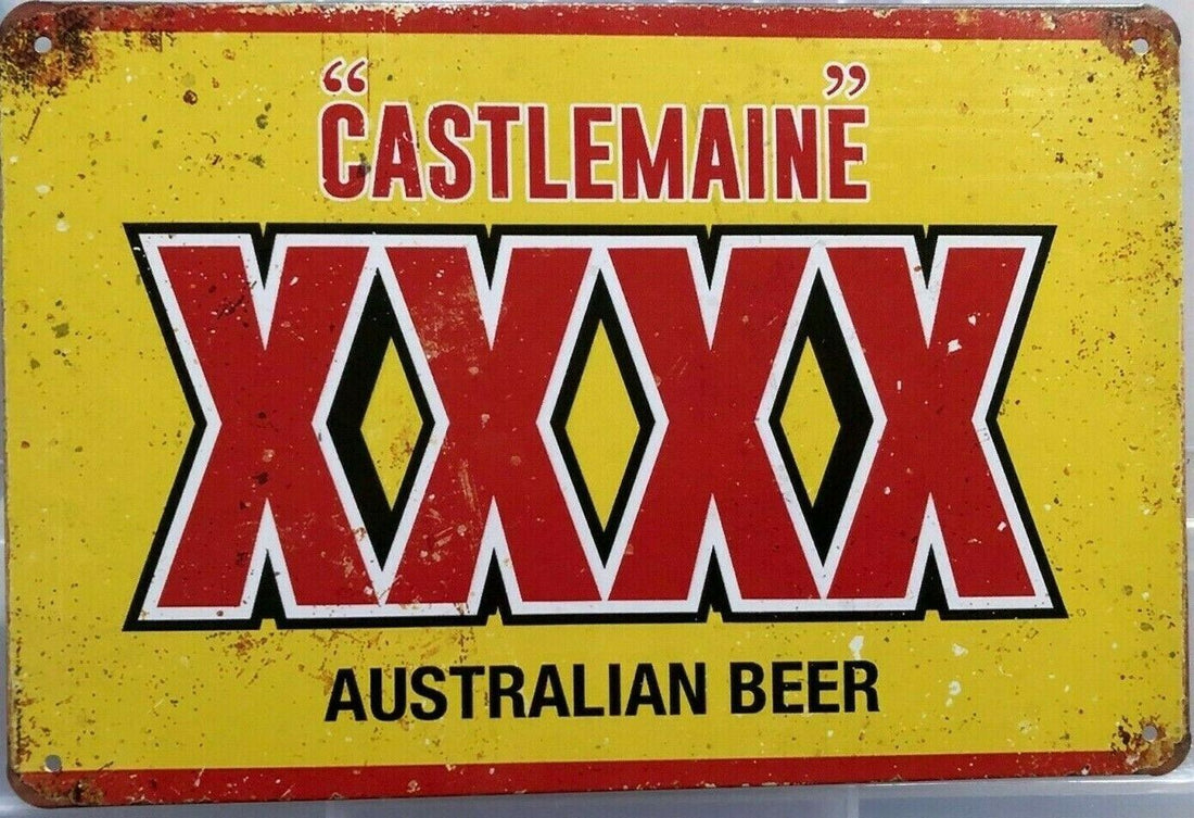 BEER xxxx Rustic Look Vintage Tin Metal Sign Man Cave, Shed-Garage and Bar - Tin Sign Factory Australia