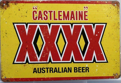BEER xxxx Rustic Look Vintage Tin Metal Sign Man Cave, Shed-Garage and Bar