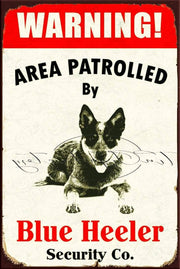 BLUE HEELER Retro/ Vintage Tin Metal Sign, Wall Art Home Décor, Shed-Garage, and Bar