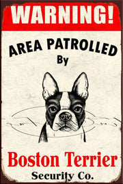 BOSTON TERRIER Retro/ Vintage Tin Metal Sign, Wall Art Home Décor, Shed-Garage, and Bar