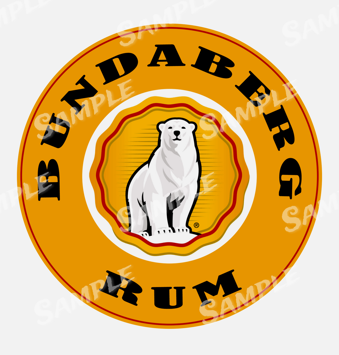 BUNDABERG RUM Retro/ Vintage Round Tin Metal Sign Man Cave, Wall Home Décor, Shed-Garage, and Bar