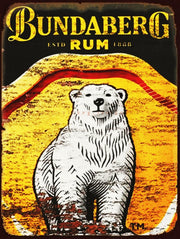 BUNDABERG RUM Vintage Retro Rustic Wall Decorative Plaques Metal Tin Sign