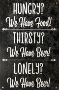 Beer Garage Rustic Look Vintage Metal Tin Signs Man Cave, Shed and Bar Sign - Tin Sign Factory Australia