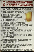 Beer Garage Rustic Look Vintage Metal Tin Signs Man Cave, Shed and Bar Sign - Tin Sign Factory Australia