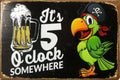 Beer Garage Rustic Look Vintage Metal Tin Signs Man Cave, Shed and Bar Sign - Tin Sign Factory Australia