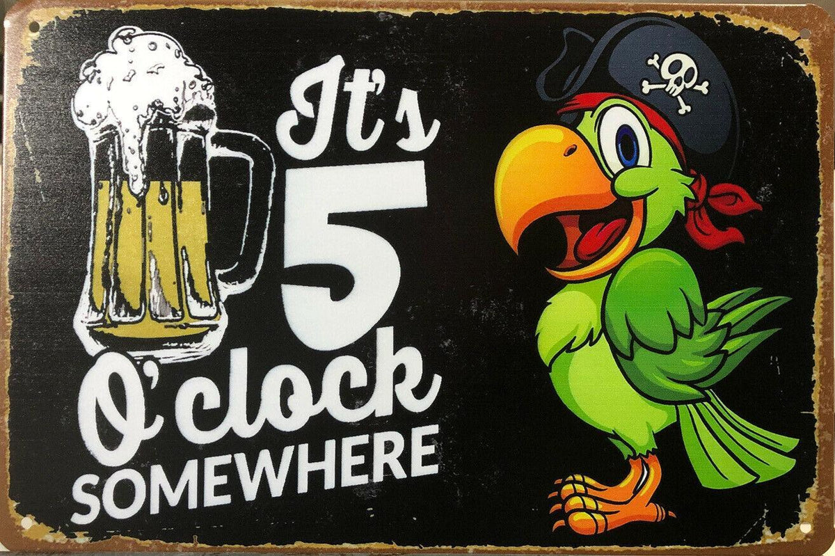 Beer Garage Rustic Look Vintage Metal Tin Signs Man Cave, Shed and Bar Sign - Tin Sign Factory Australia