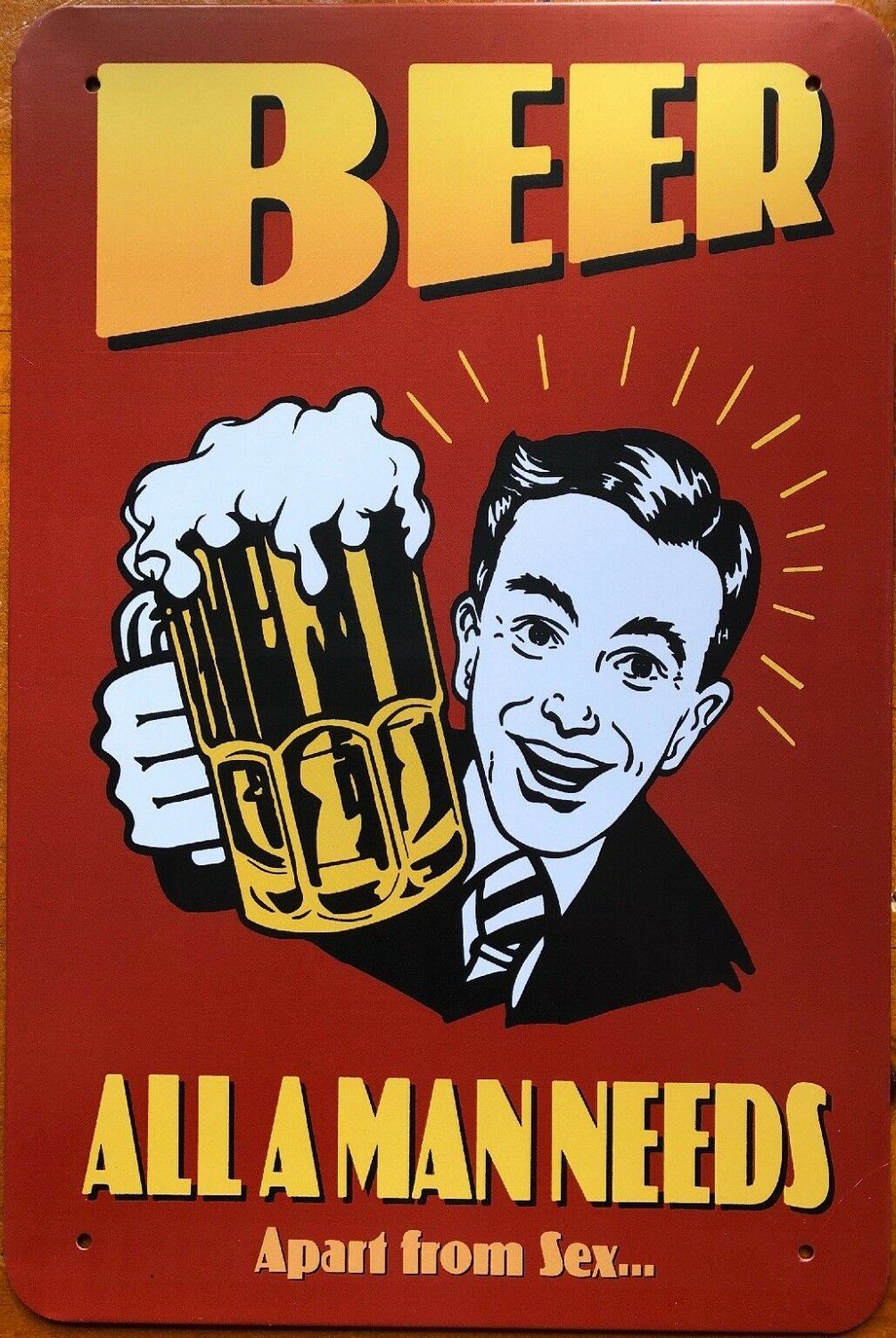 Beer Vintage Rustic Garage Metal Tin Signs Man Cave, Shed and Bar - Tin Sign Factory Australia
