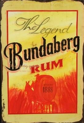 THE LEGEND BUNDY Rustic Look Vintage Tin Metal Sign Man Cave, Shed-Garage and Bar