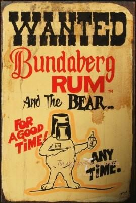 THE FAMOUS BUNDY Rustic Look Vintage Tin Metal Sign Man Cave, Shed-Garage and Bar