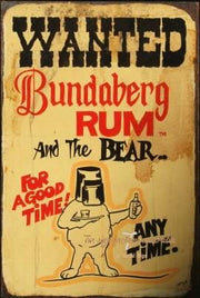 THE FAMOUS BUNDY Rustic Look Vintage Tin Metal Sign Man Cave, Shed-Garage and Bar