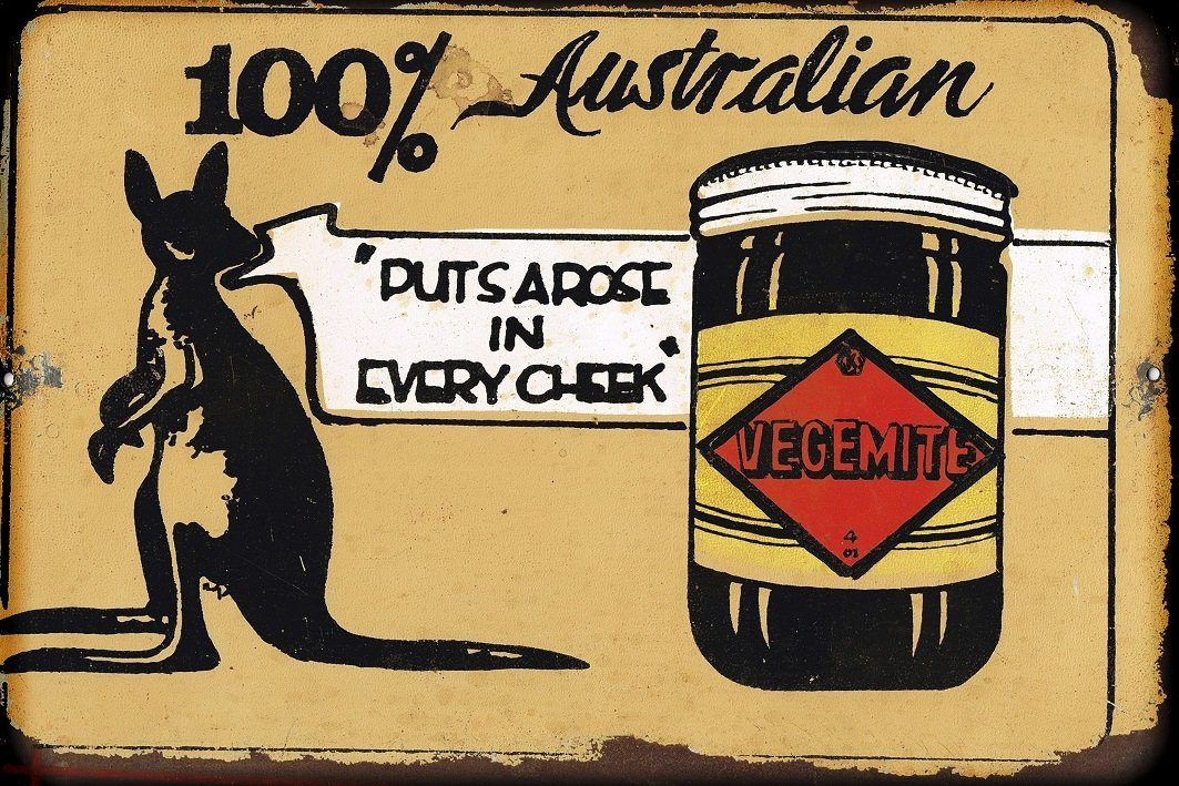 Aussie VEGEMITE  metal sign 20 x 30 cm free postage - TinSignFactoryAustralia