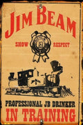 JB DRINKER IN TRAINING Rustic Look Vintage Tin Metal Sign Man Cave, Shed-Garage and Bar - Tin Sign Factory Australia