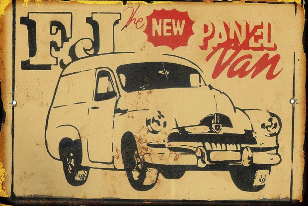 FJ VAN metal sign 20 x 30 cm free postage - TinSignFactoryAustralia