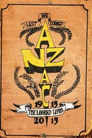 THE LEGEND LIVES 2015 Rustic Look Vintage Tin Metal Sign Man Cave, Shed-Garage and Bar