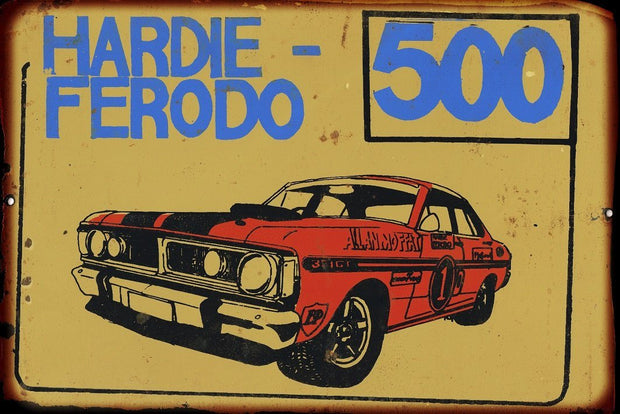 Hardie Ferodo 500  metal sign 20 x 30 cm free postage - TinSignFactoryAustralia