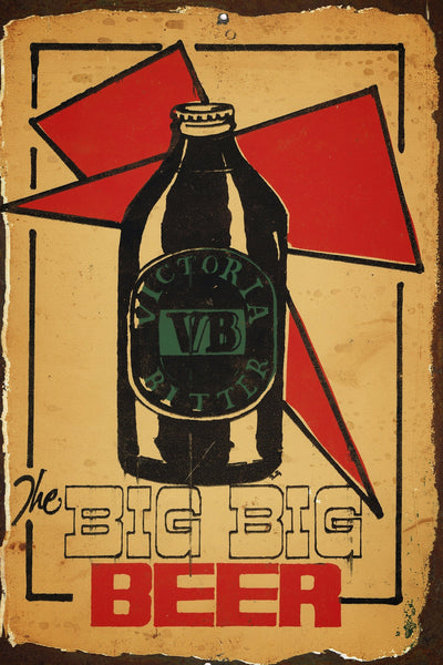 VB Beer metal sign 20 x 30 cm free postage - TinSignFactoryAustralia
