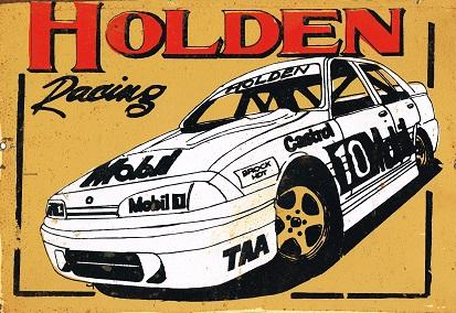 Holden Racing metal sign 20 x 30 cm free postage - TinSignFactoryAustralia