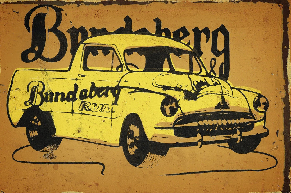 Bundy Ute  metal sign 20 x 30 cm free postage - TinSignFactoryAustralia