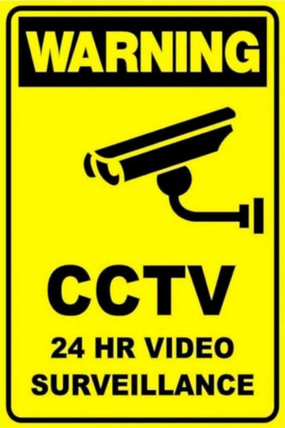 CCTV tin metal sign MAN CAVE brand new