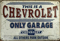 CHEVROLET Garage Rustic Look Vintage Tin Signs Man Cave Shed and Bar SIGN - Tin Sign Factory Australia