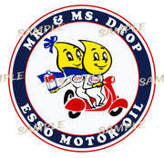 COUPLE DROP ESSO Retro/ Vintage Round Metal Sign Man Cave, Wall Home Décor, Shed-Garage, and Bar