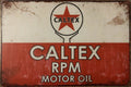 Caltex Motor Oil Garage Rustic Vintage Metal Tin Signs Man Cave Shed and Bar Sign - Tin Sign Factory Australia