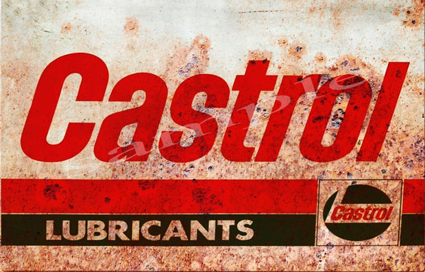 CASTROL GTX Retro/ Vintage Tin Metal Sign Man Cave, Wall Home Décor, Shed-Garage, and Bar