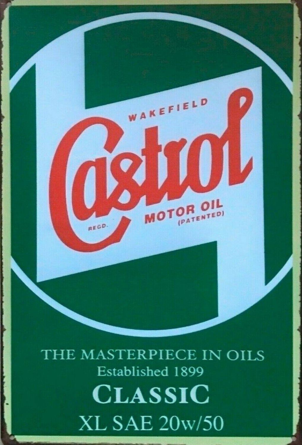 Castrol new tin metal sign MAN CAVE - Tin Sign Factory Australia