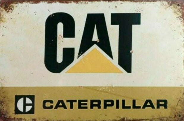 Caterpillar CAT tin metal sign MAN CAVE brand new