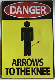 DANGER Garage Rustic Retro Vintage Metal Tin Sign Man Cave, Shed and Bar AU