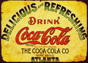 VINTAGE COCA-COLA KEG LABEL Retro Rustic Look Garage Room Wall Décor Tin Metal Sign Man