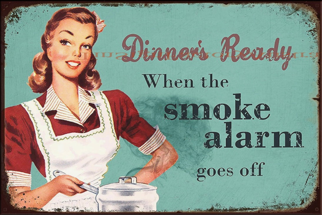DINER'S READY Vintage Retro Rustic Shed Garage Man Cave Metal Sign