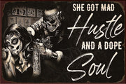 DOPE SOUL Retro/ Vintage Tin Metal Sign Man Cave, Wall Home Décor, Shed-Garage, and Bar