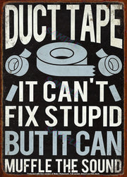 DUCT TAPE Retro/ Vintage Tin Metal Sign Man Cave, Wall Home Décor, Shed-Garage, and Bar