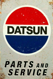 Datsun parts service 180B 200b tin metal sign man cave new garage
