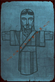 DRAWING OF JESUS Retro/ Vintage Wall Home Décor, Shed-Garage and Bar Tin Metal Sign